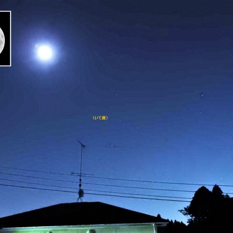 月と射手座（いて座）