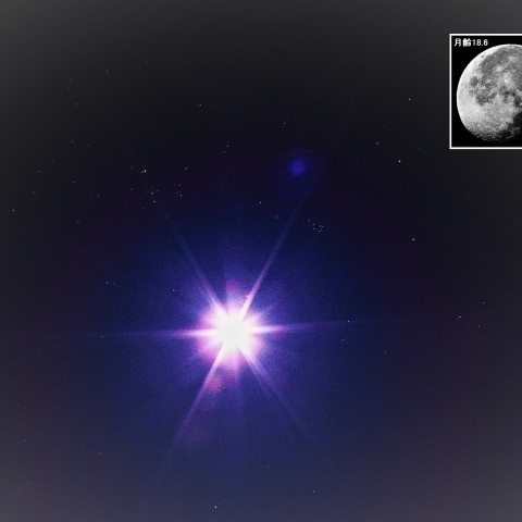 夜明け前の星景