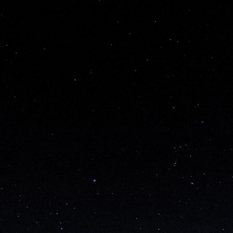 オリオン座と冬の大三角