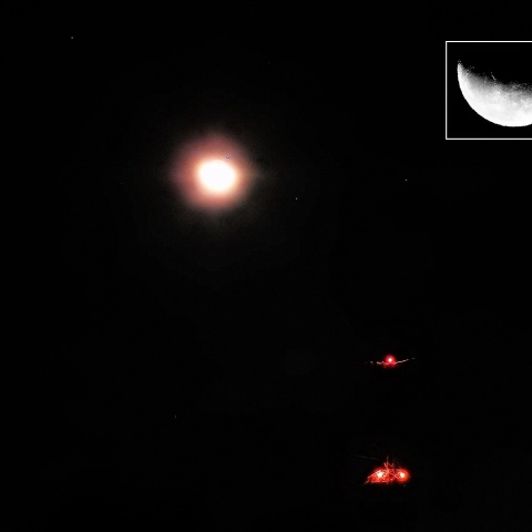 月とレグルス（しし座）