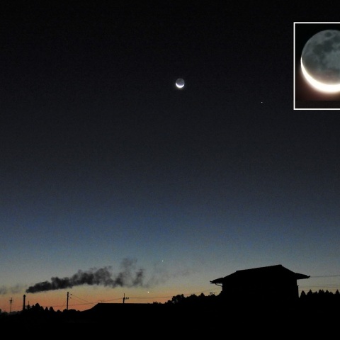 夜明け前の南東の星景－2