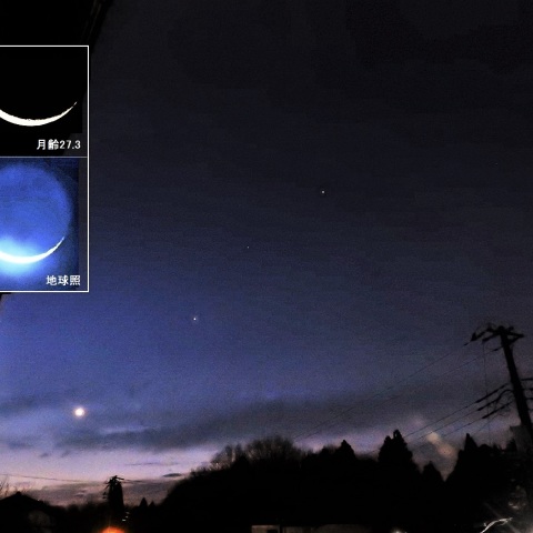 月・火星・木星・スピカが一直線に並ぶ