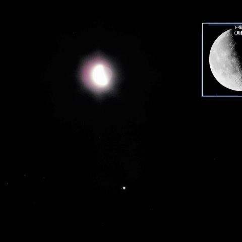 月と木星が接近―2