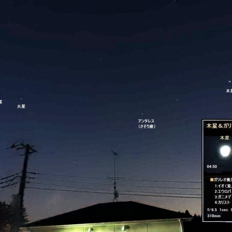 南東～南西にかけての星景