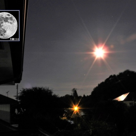 月と土星が接近