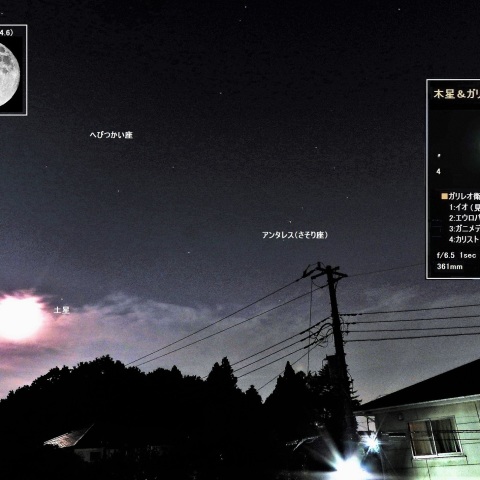 月と土星が接近－1