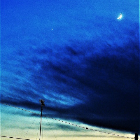 月が金星に近づくー2