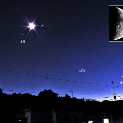 月と木星が接近―1