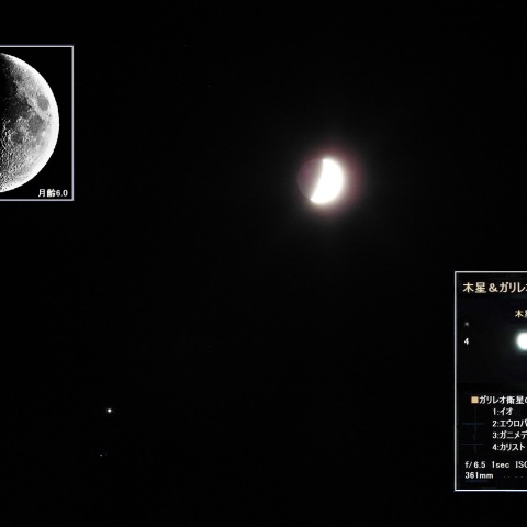 月と木星が接近―2