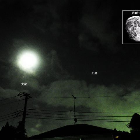 月と火星が接近