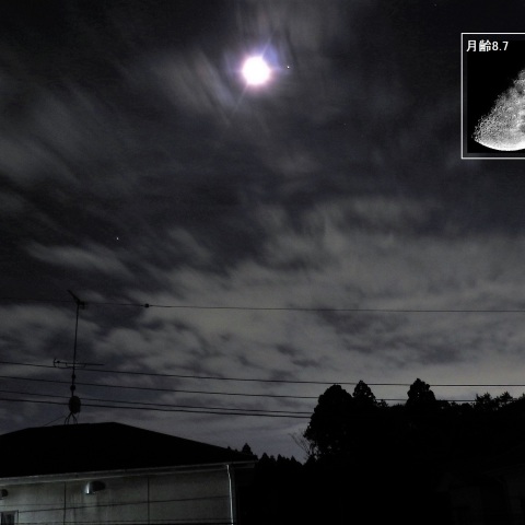 月と火星が接近