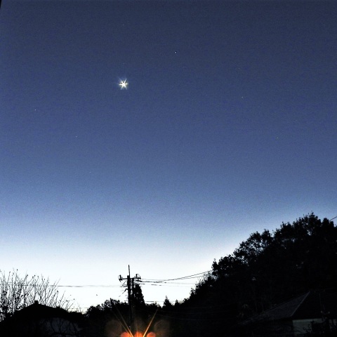 明け方の金星とスピカ－1