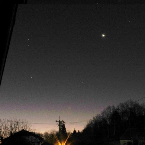 輝く明けの明星