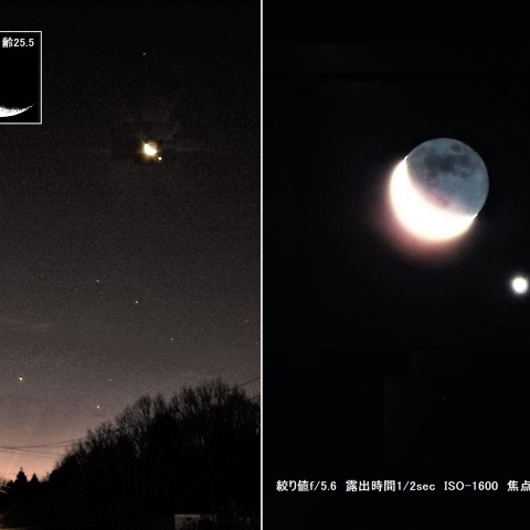 月と金星が大接近－2