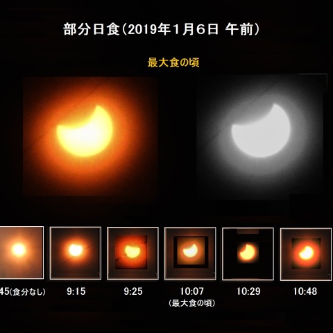 部分日食（2019年1月6日 午前）