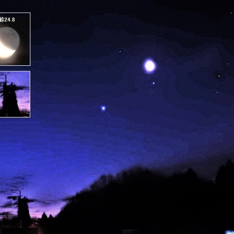 月と木星が接近－1