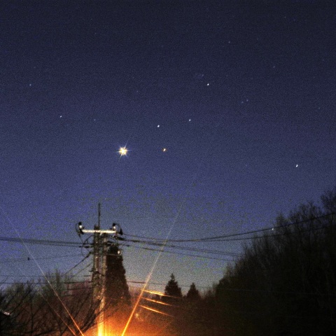 金星と土星が接近