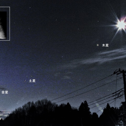 月と木星が接近－1