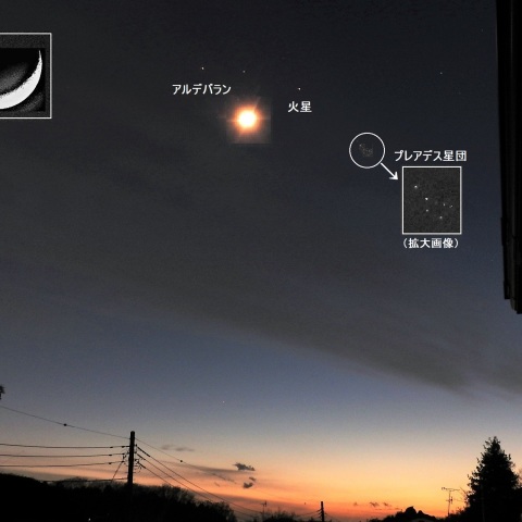 月と火星が接近