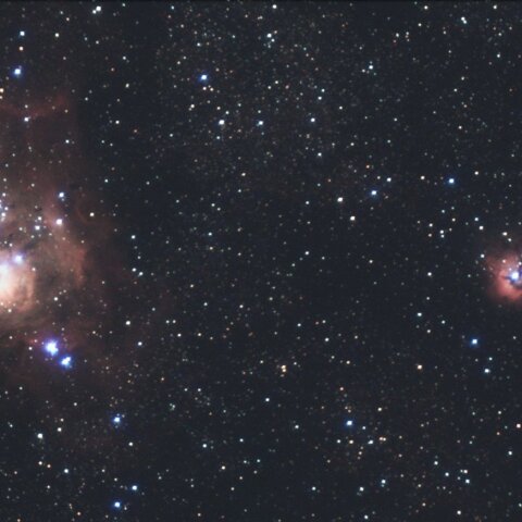 M8とM20 電子観望ライブスタックから