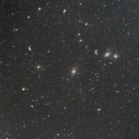 おとめ座銀河団付近