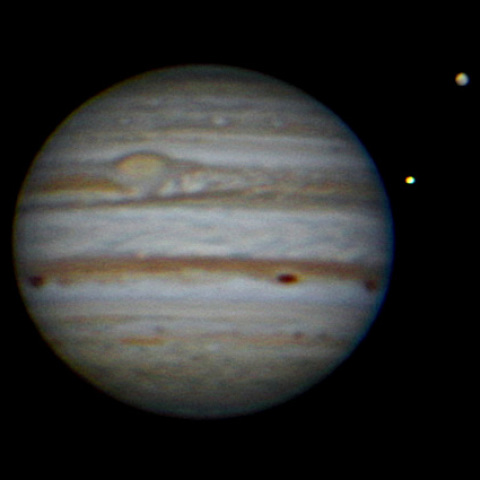 11月01日の木星とガニメデとイオ