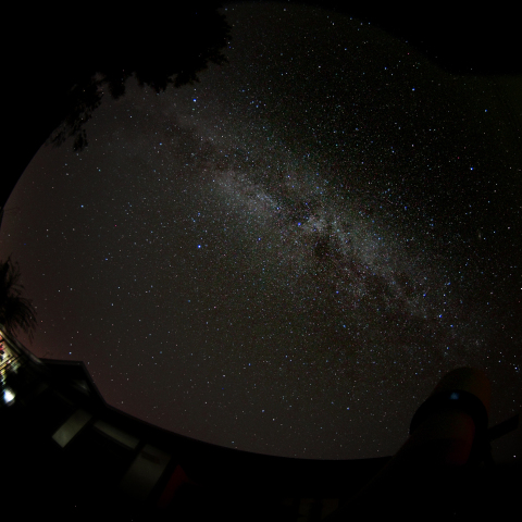 自宅から眺めた天の川