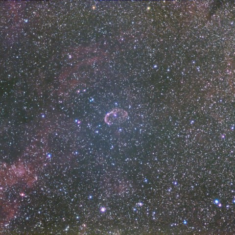 クレセント星雲付近 