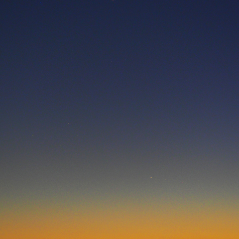 木星と土星の超接近　12月21日