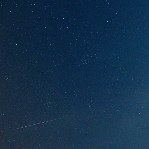 ふたご座流星群 庭先にて