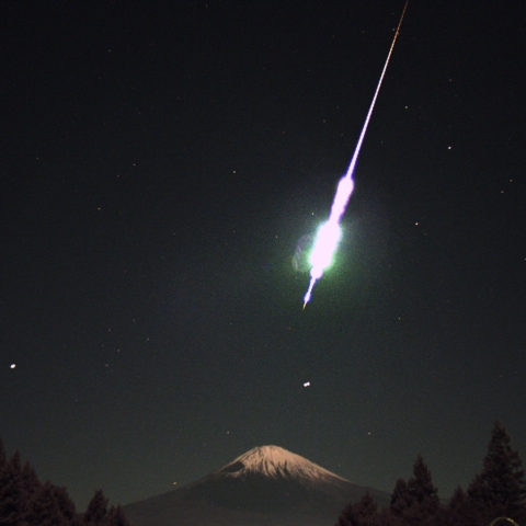 大火球と富士山(2024/12/14)