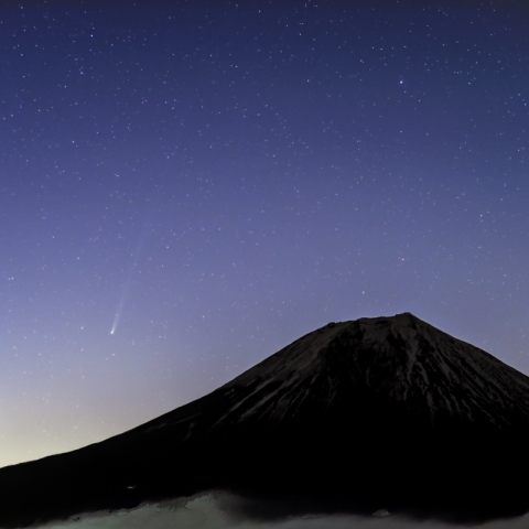パンスターズ彗星(C/2025 R3)＆富士山（2026/04/17）