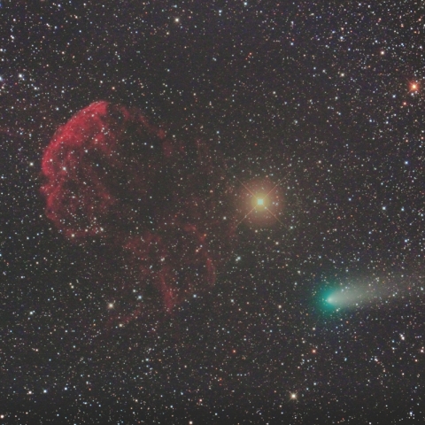 くらげ星雲に接近する21P/Giacobini-Zinner