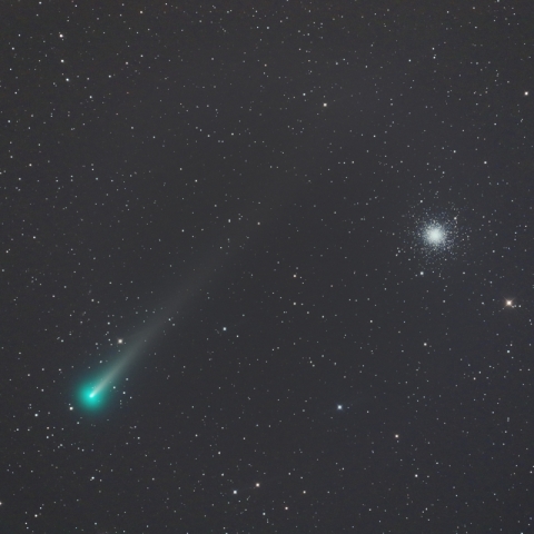 レナード彗星＆球状星団Ｍ３