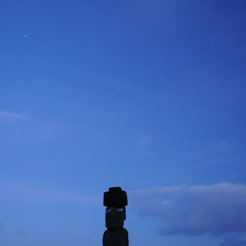 Dawn in Easter Island