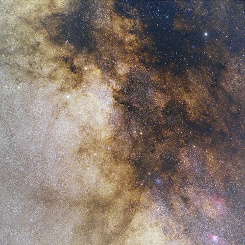 たて座辺りの天の川