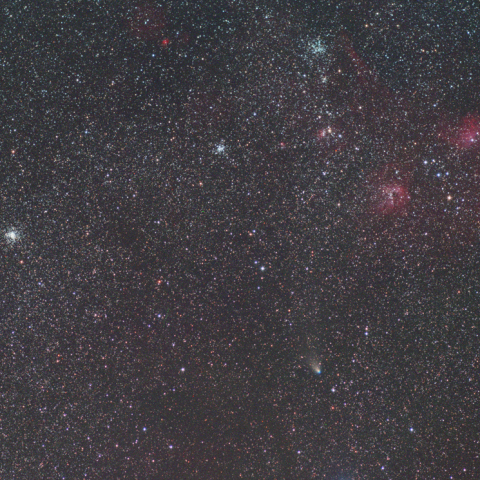 ぎょしゃを行くリニア彗星　1月4日 