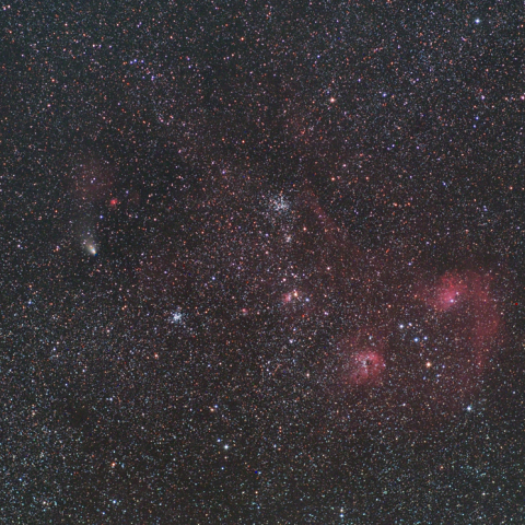 ぎょしゃを行くリニア彗星 1月3日
