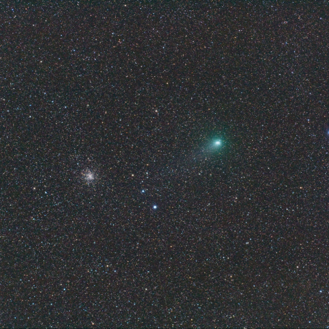 M71近傍を過ぎゆくギャラッド彗星