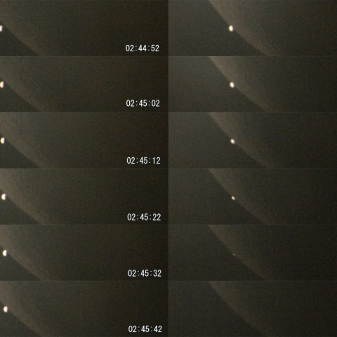 金星食 潜入経過