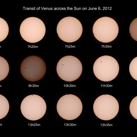 Transit of Venus across the Sun