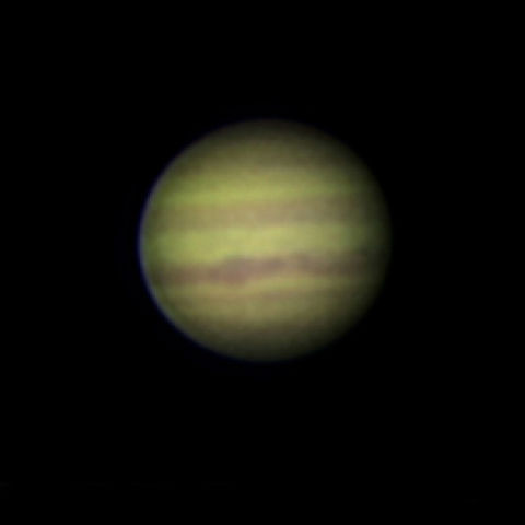 6cmアクロマートで撮影した木星