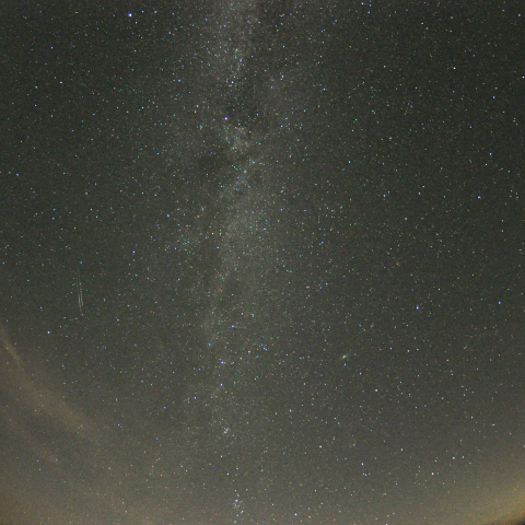 天の川と流星
