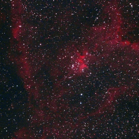 カシオペヤ座のハート形星雲(IC1805)