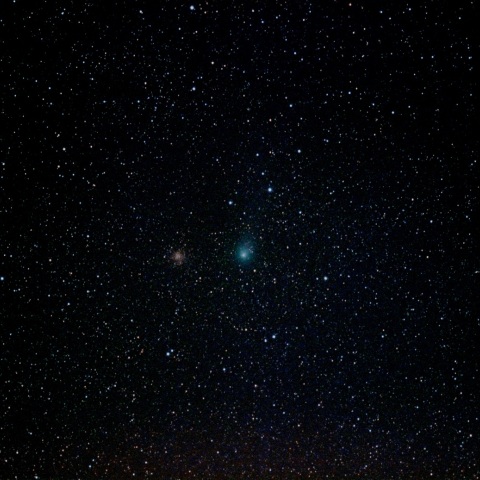 さらに球状星団NGC6760とニアミスするリニア彗星