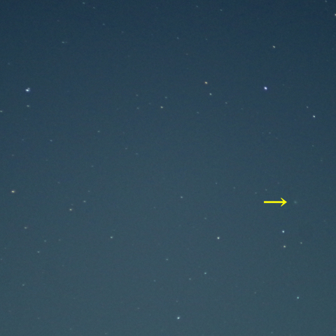 東京でのカタリナ彗星