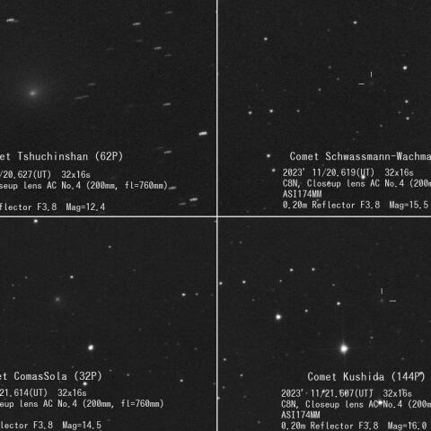 彗星29P、32P、62P、144P