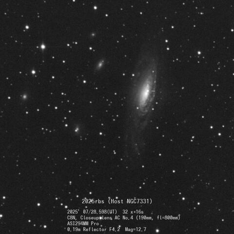 超新星2025rbs(Host NGC7331)