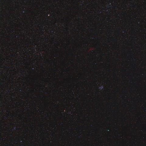 冬の星座とラブジョイ彗星(C/2014Q2)