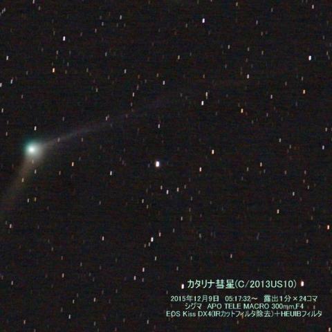 12/9のカタリナ彗星(C/2013US10)